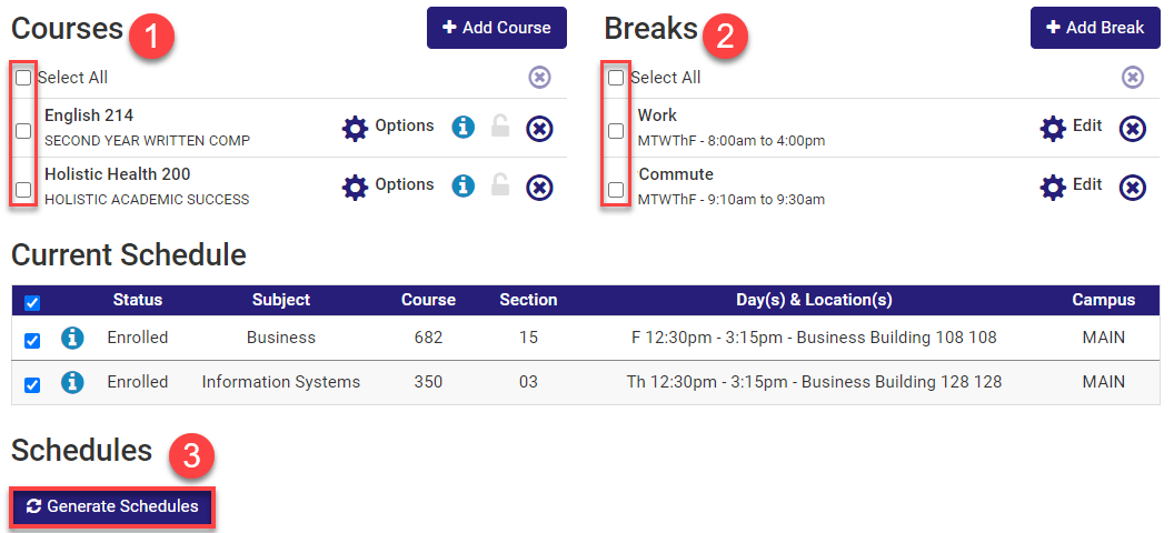 Using the Gator Scheduler | Registrar's Office